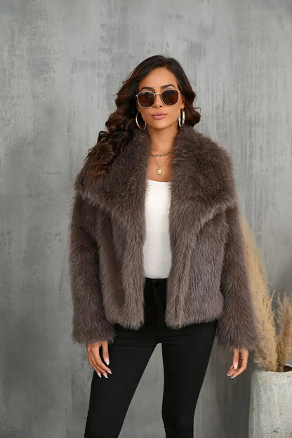 Ela | Manteau en fausse fourrure pour femme