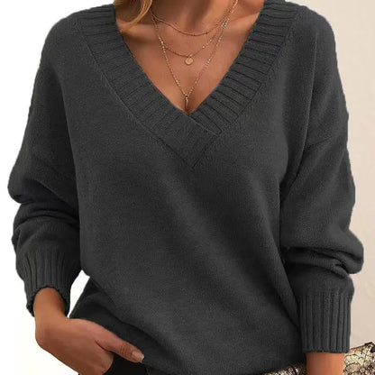 Elexa | Pull en cachemire premium à col en V pour femmes