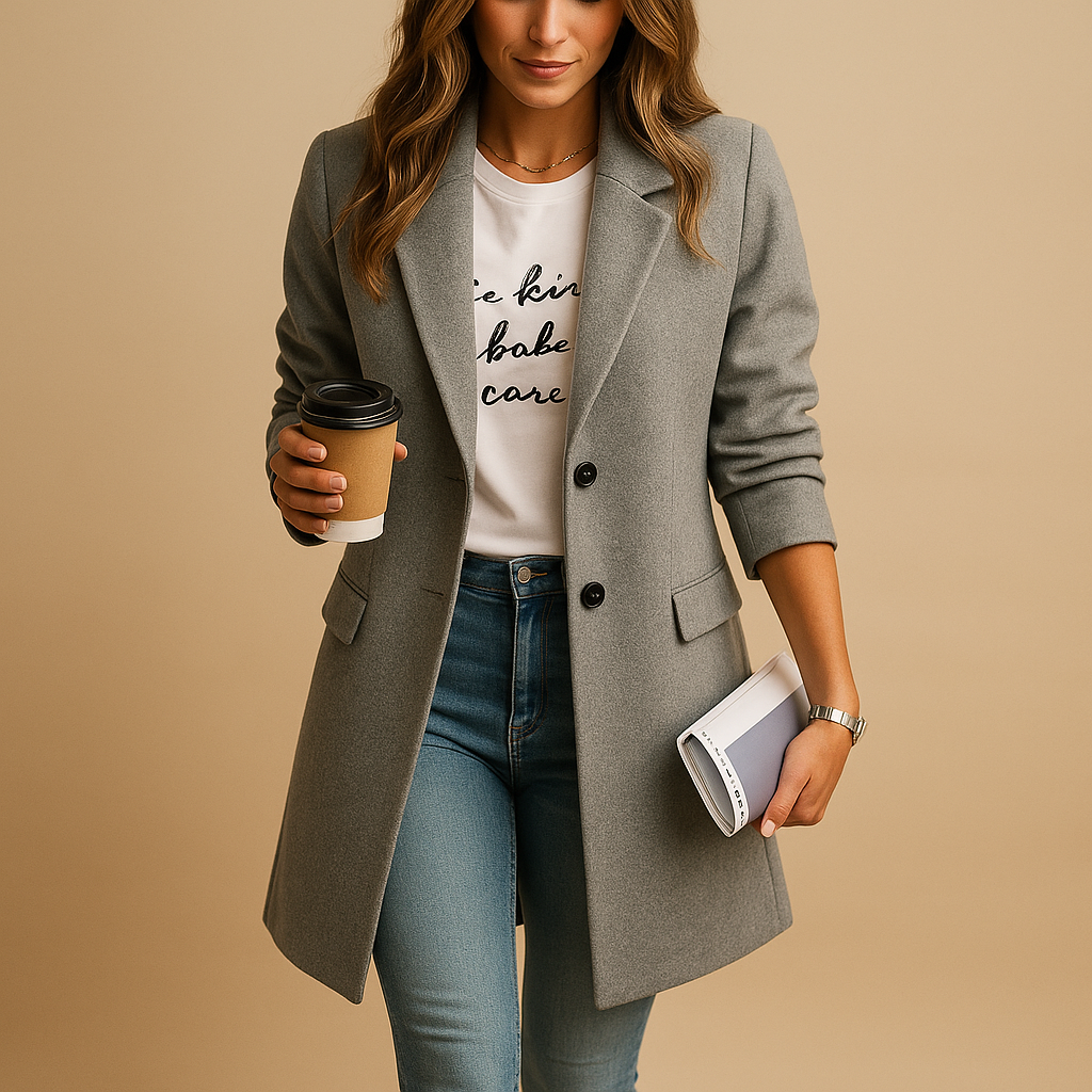 Eline | Manteau en laine long pour femmes