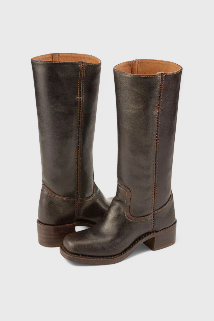 Ellaida | Bottes en cuir à talons hautes pour femmes