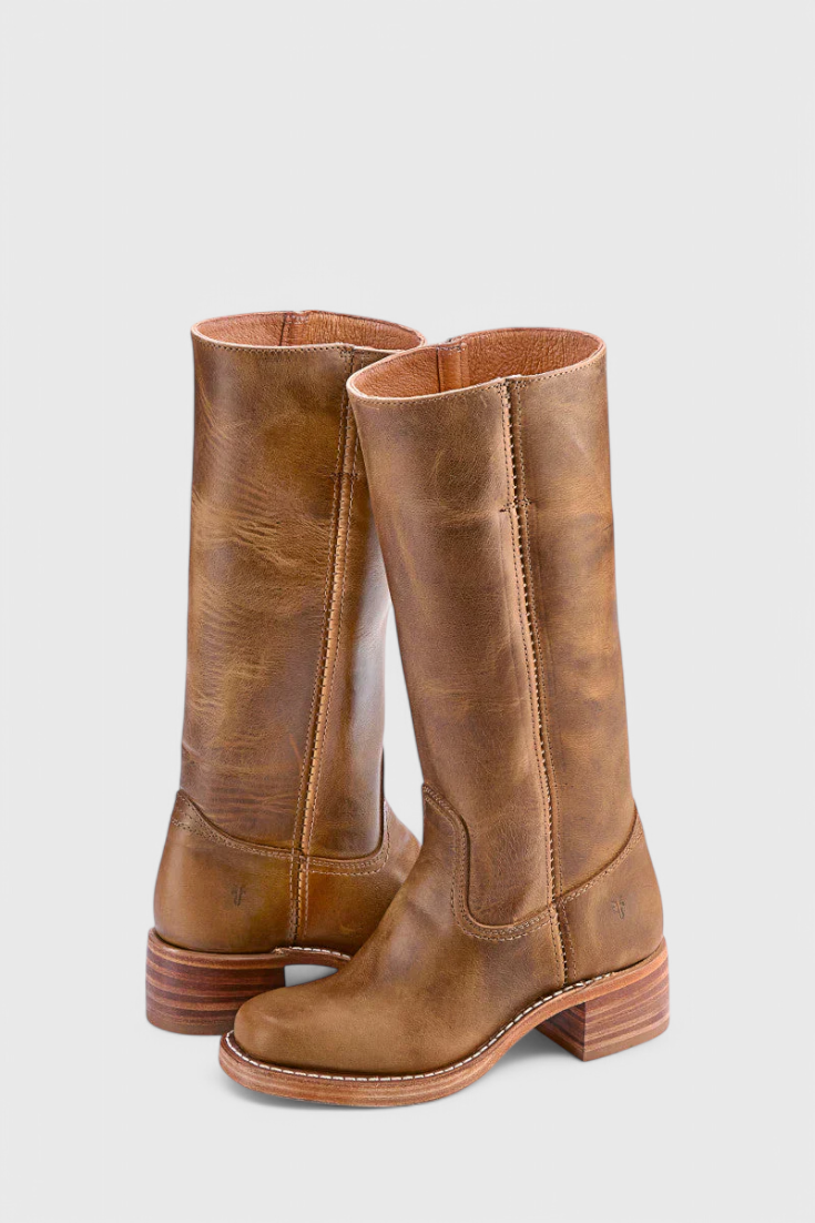 Ellaida | Bottes en cuir à talons hautes pour femmes