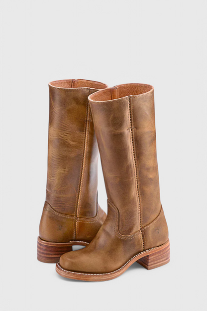 Ellaida | Bottes en cuir à talons hautes pour femmes