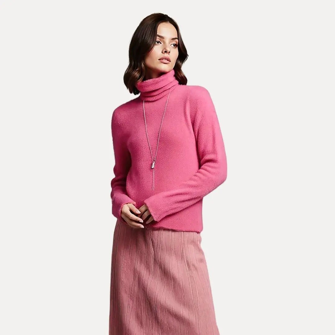 Emelie | Pull en acrylique à col roulé pour femmes