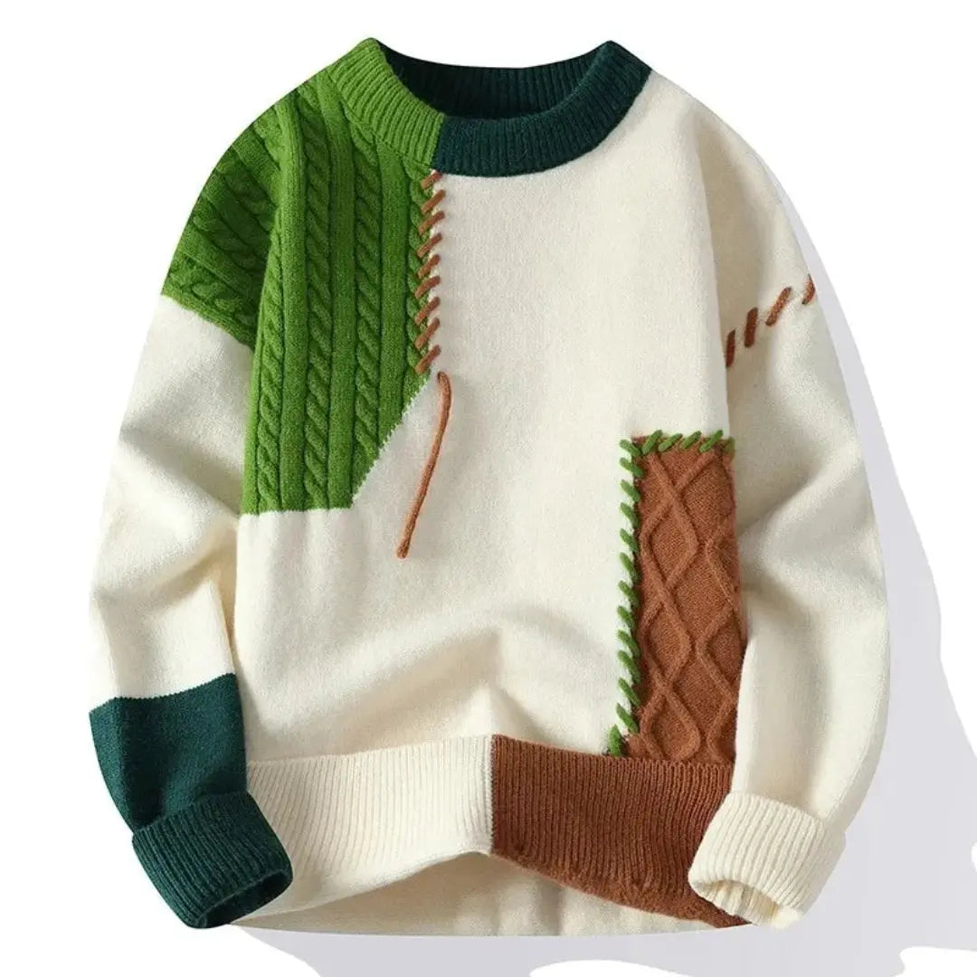 Mackenly | Pull en patchwork Vanguard pour homme