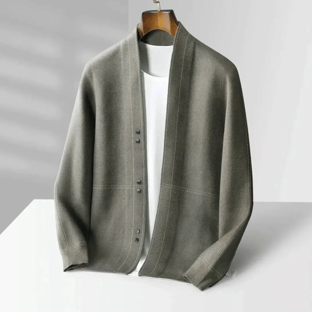Kiera | Cardigan en laine de luxe pour homme