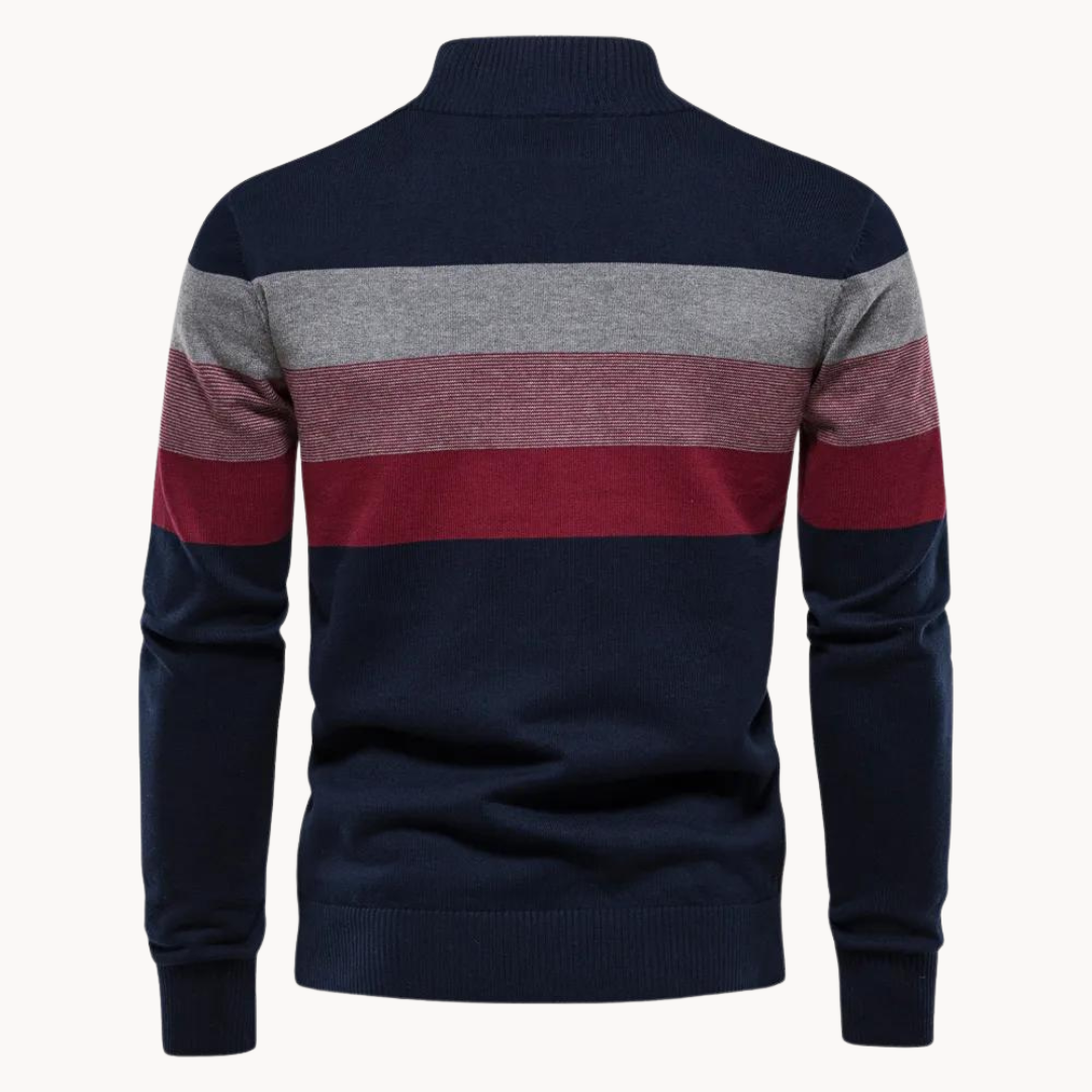 Quarter | Pull rayé raffiné pour hommes