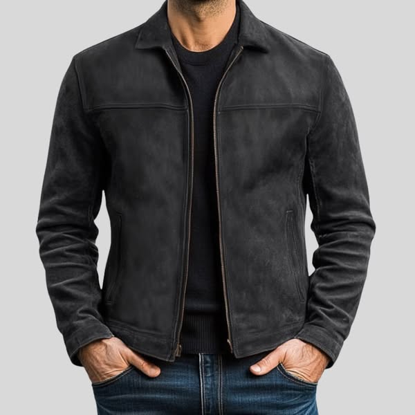 Fynn | Men’s Premium Leather Zip Jacket