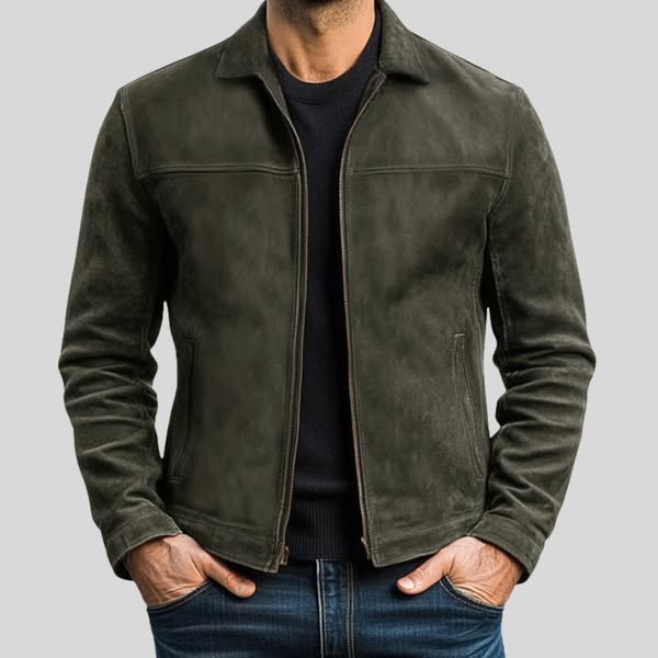 Fynn | Men’s Premium Leather Zip Jacket