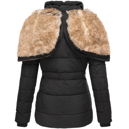 Gabbie | Women’s Winter Puffer Jacket with Fur Hood