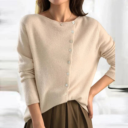 Ginevra | Women’s Elegant Knit Sweater with Button Detail