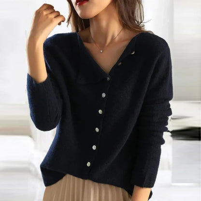 Ginevra | Women’s Elegant Knit Sweater with Button Detail