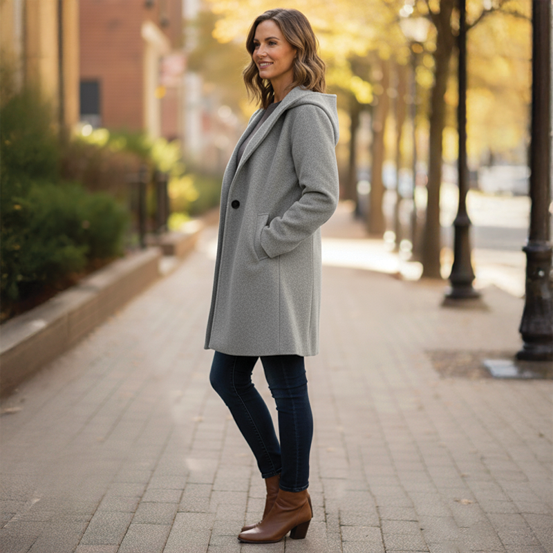 Storme | Manteau surdimensionné en mélange de laine pour femmes