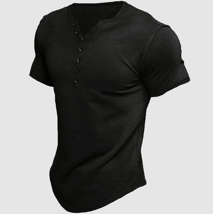 Henley | Chemise Henley à manches courtes pour hommes