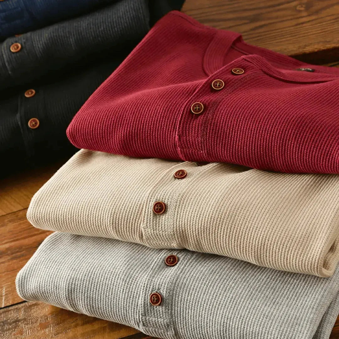 Heritage | Men’s Ultra-Soft Cotton Henley Shirt