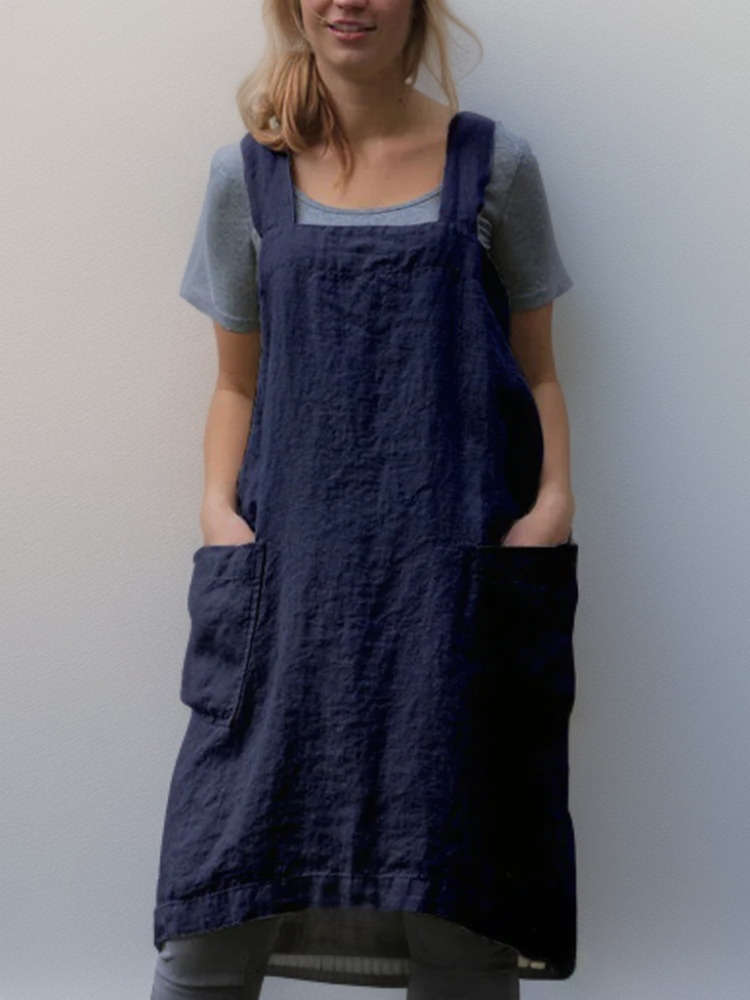 Hidilyn | Women’s Cotton Cross-Back Utility Apron