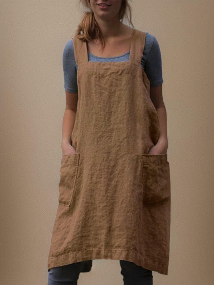 Hidilyn | Women’s Cotton Cross-Back Utility Apron
