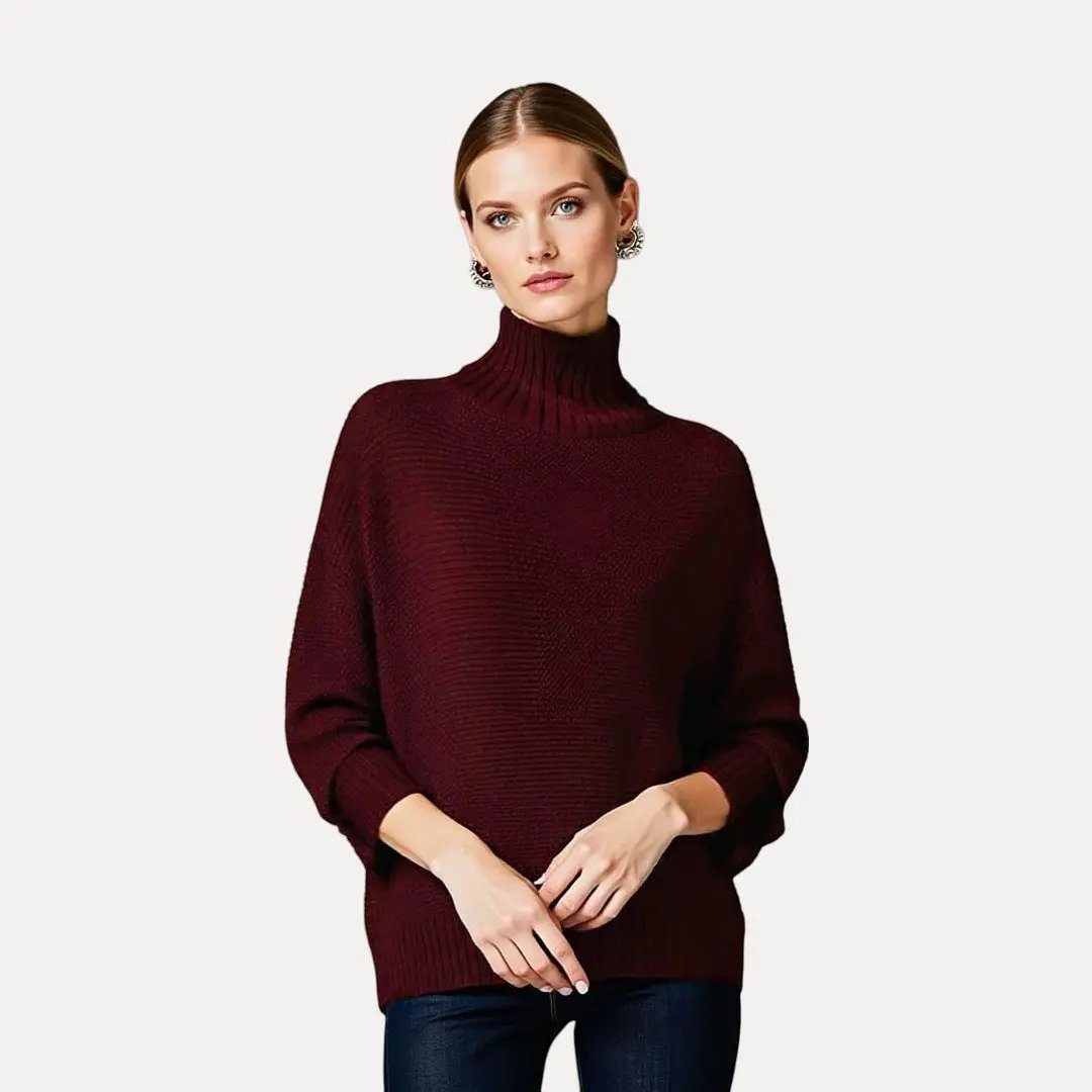 Jasmine | Pull en laine à col roulé pour femme
