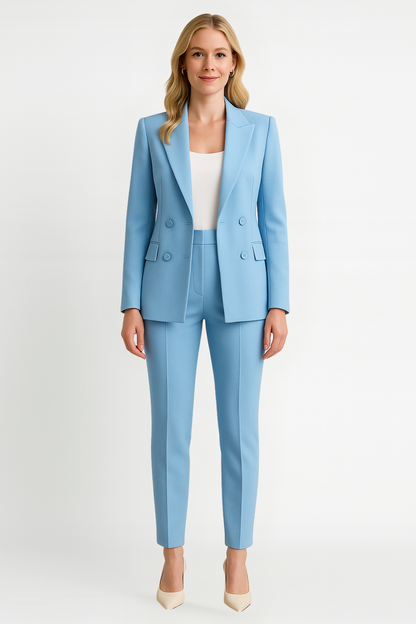Jennilyn | Ensemble blazer classique et pantalon ajusté pour femmes