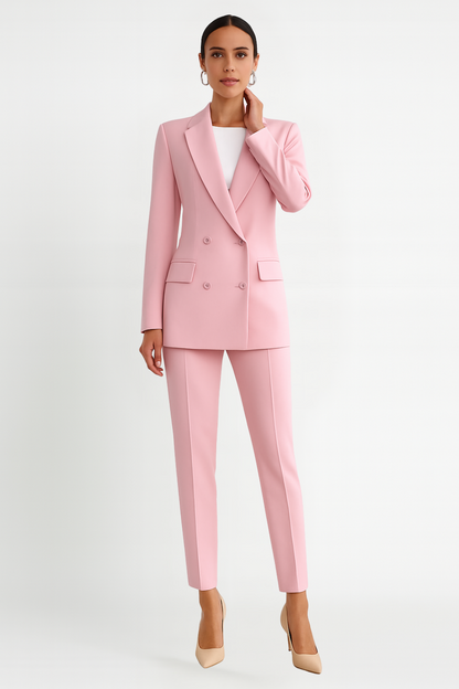 Jennilyn | Ensemble blazer classique et pantalon ajusté pour femmes