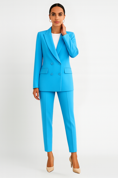 Jennilyn | Ensemble blazer classique et pantalon ajusté pour femmes