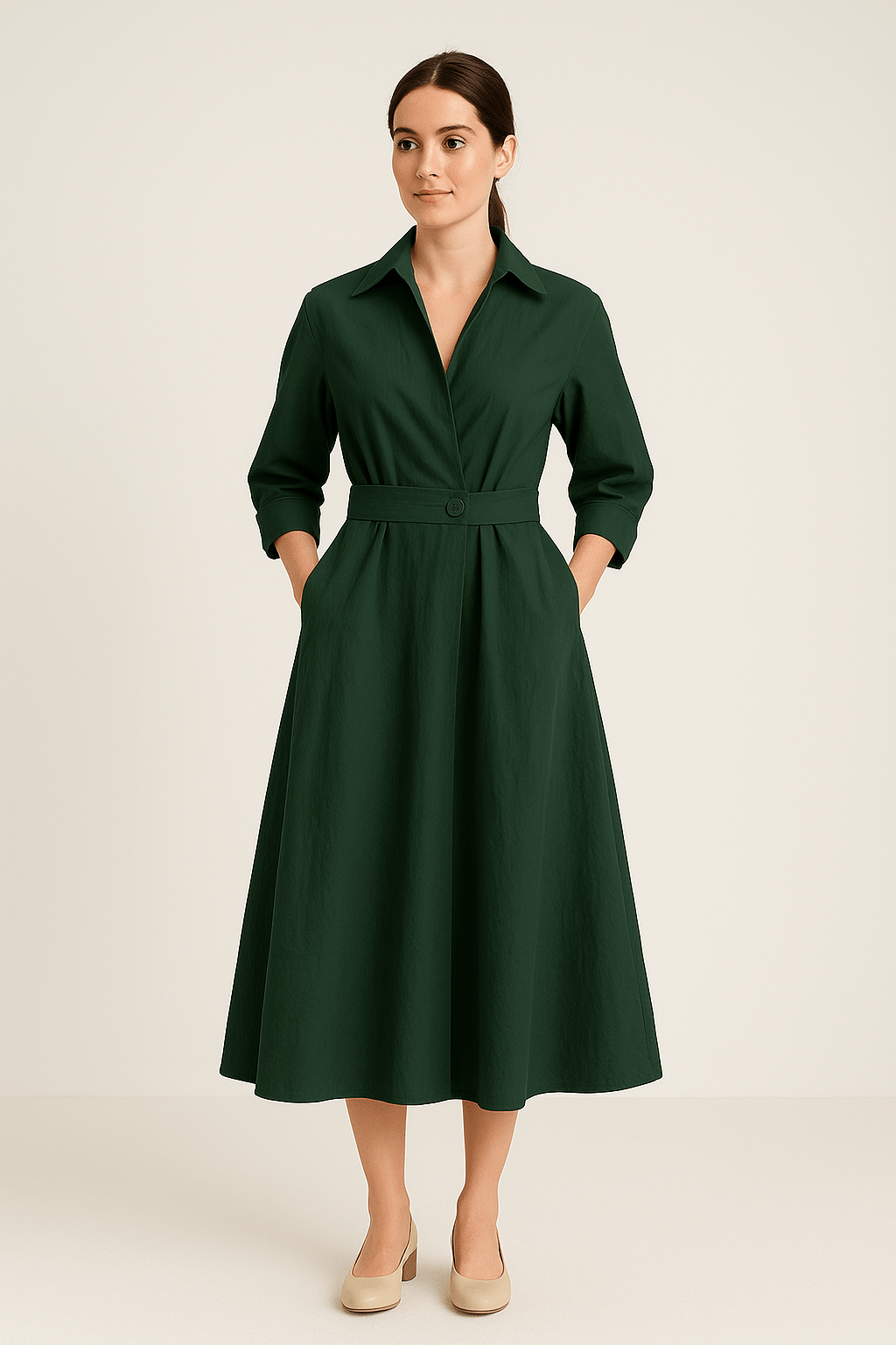 Jevonna | Women’s Cotton Shirt Dress3