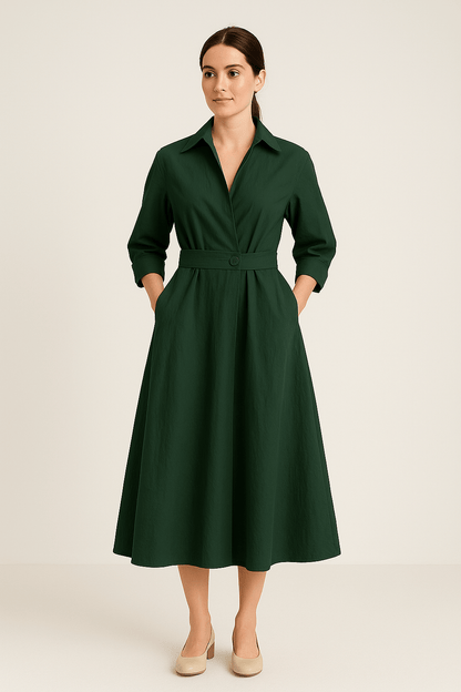 Jevonna | Women’s Cotton Shirt Dress3