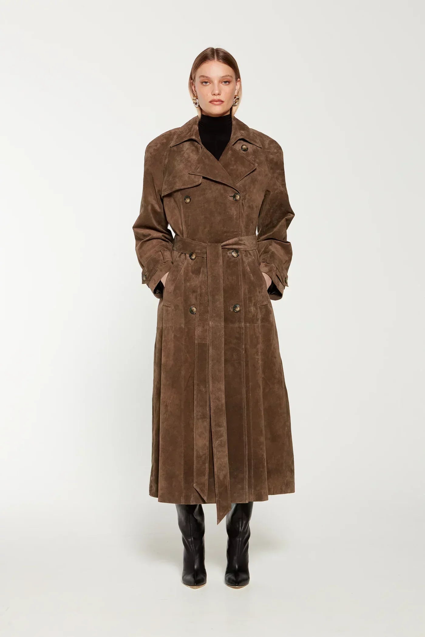 Josefina | Manteau trench en daim élégant pour femmes