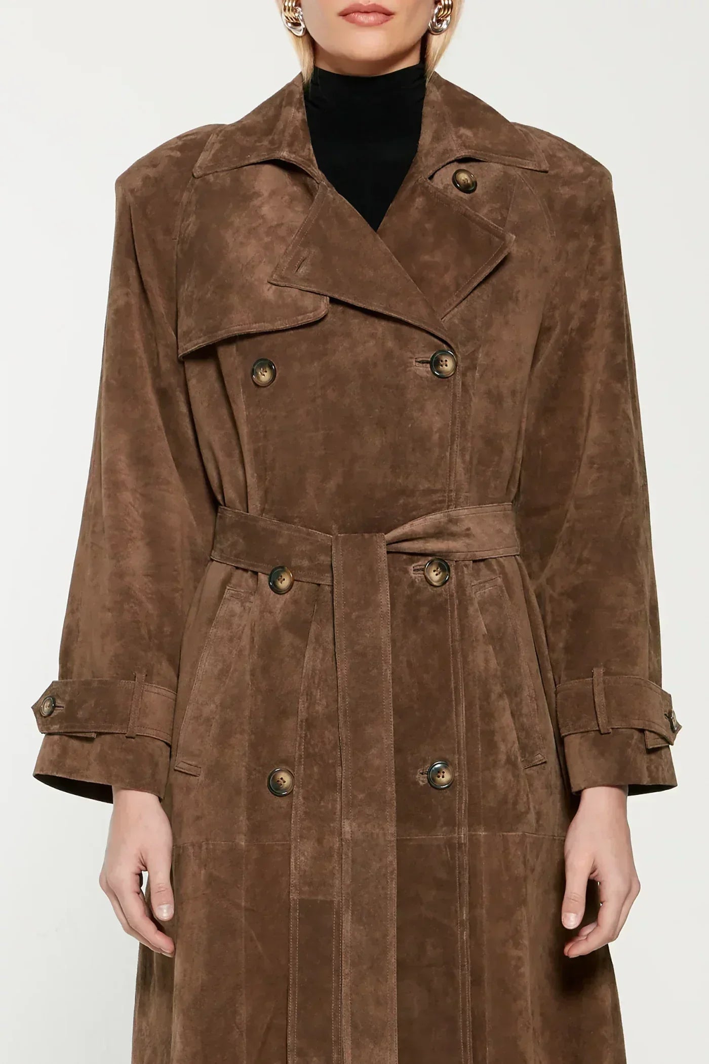 Josefina | Manteau trench en daim élégant pour femmes