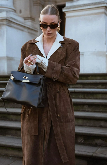 Josefina | Manteau trench en daim élégant pour femmes