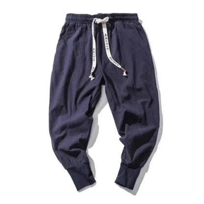 Kenji | Pantalons en mélange de coton premium à entrejambe bas pour homme