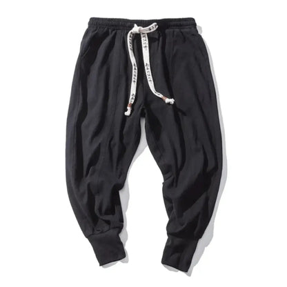Kenji | Pantalons en mélange de coton premium à entrejambe bas pour homme