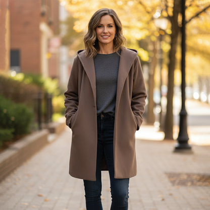 Storme | Manteau surdimensionné en mélange de laine pour femmes