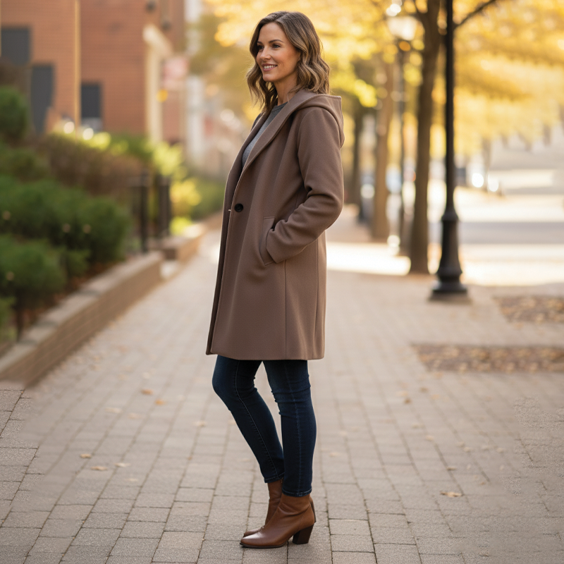 Storme | Manteau surdimensionné en mélange de laine pour femmes