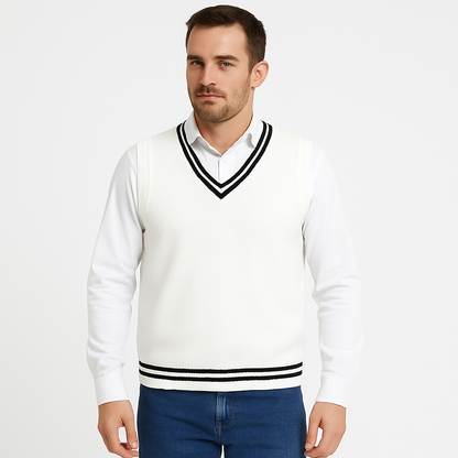 Lean | Gilet en tricot essentiel old money