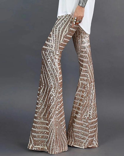 Leonor | Pantalon évasé en sequins pour femmes