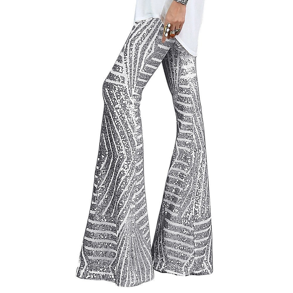 Leonor | Pantalon évasé en sequins pour femmes