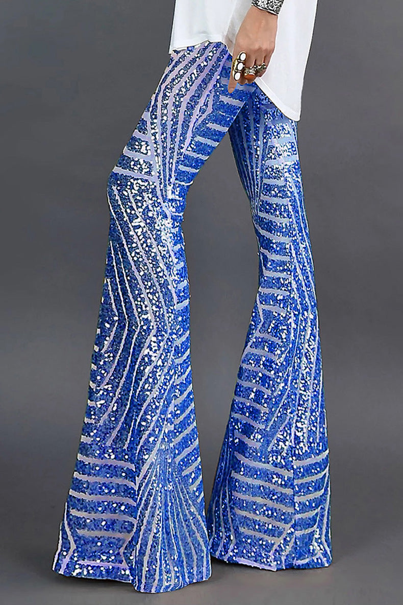 Leonor | Pantalon évasé en sequins pour femmes