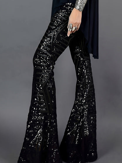 Leonor | Pantalon évasé en sequins pour femmes
