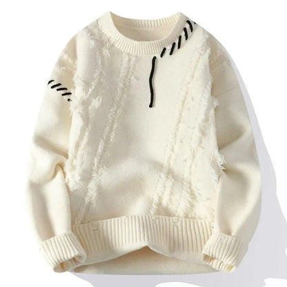 Lhuella | Pull en patchwork ample pour homme