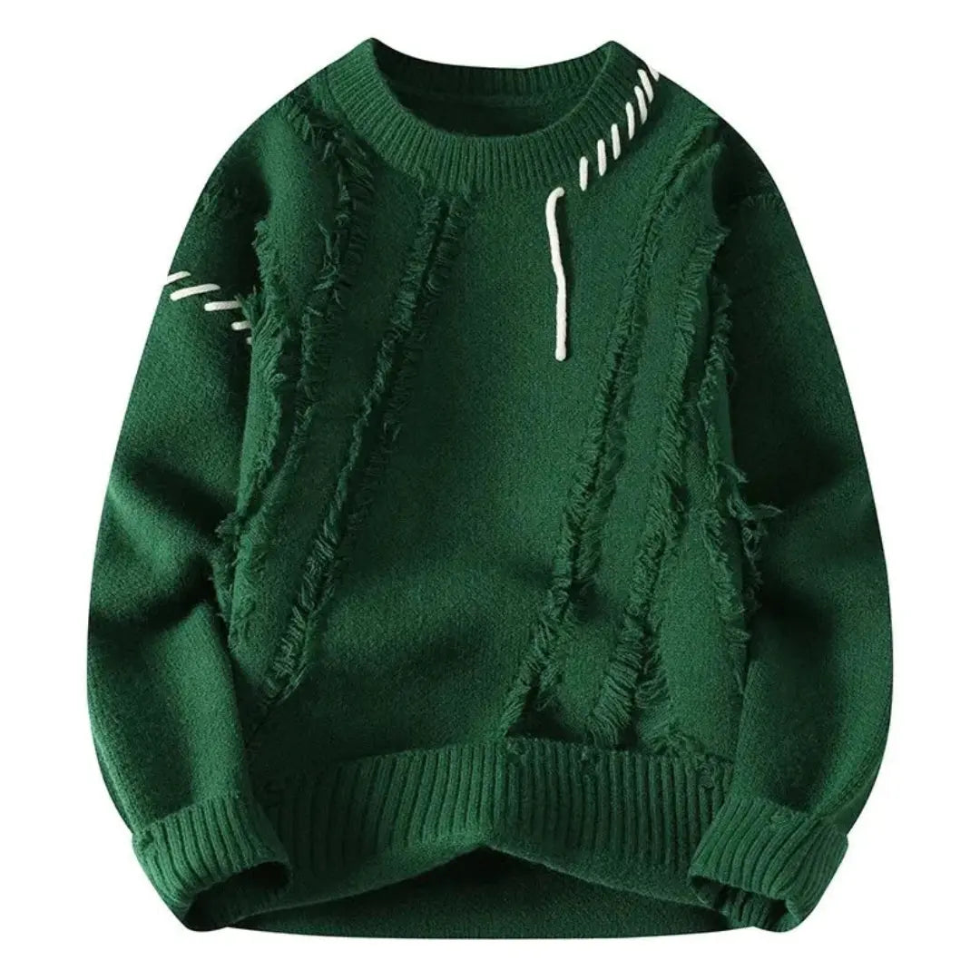 Lhuella | Pull en patchwork ample pour homme