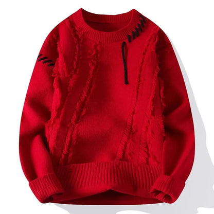 Lhuella | Pull en patchwork ample pour homme