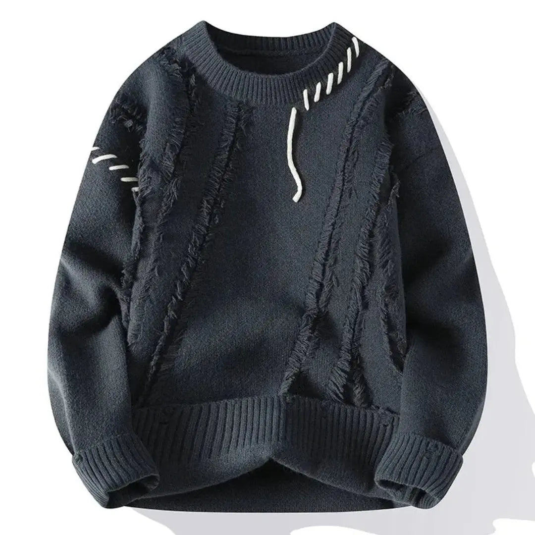 Lhuella | Pull en patchwork ample pour homme
