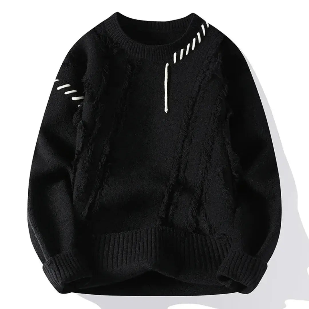 Lhuella | Pull en patchwork ample pour homme
