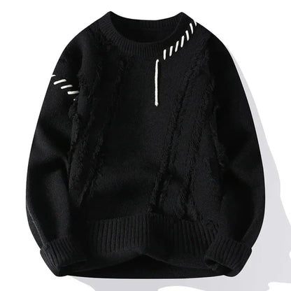 Lhuella | Pull en patchwork ample pour homme