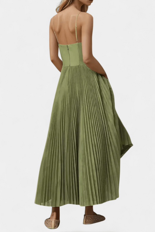 Liora | Women’s Off-Shoulder Green Maxi Dress3