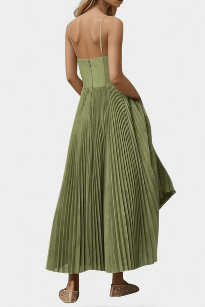 Liora | Women’s Off-Shoulder Green Maxi Dress3