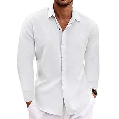 Lorino | Chemise en lin à manches longues pour hommes