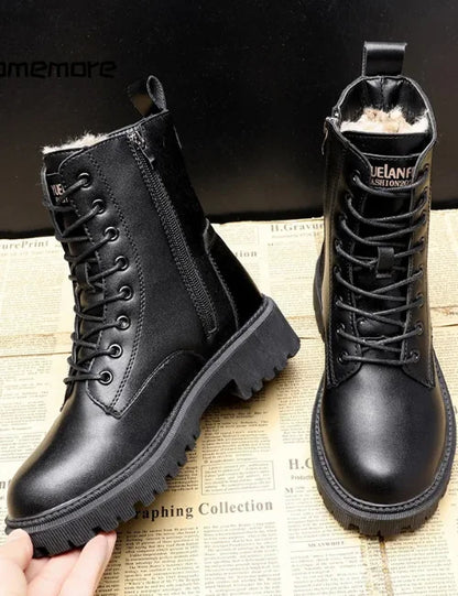 Lotte | Bottes d'hiver en cuir pour femmes