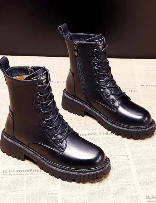 Lotte | Bottes d'hiver en cuir pour femmes