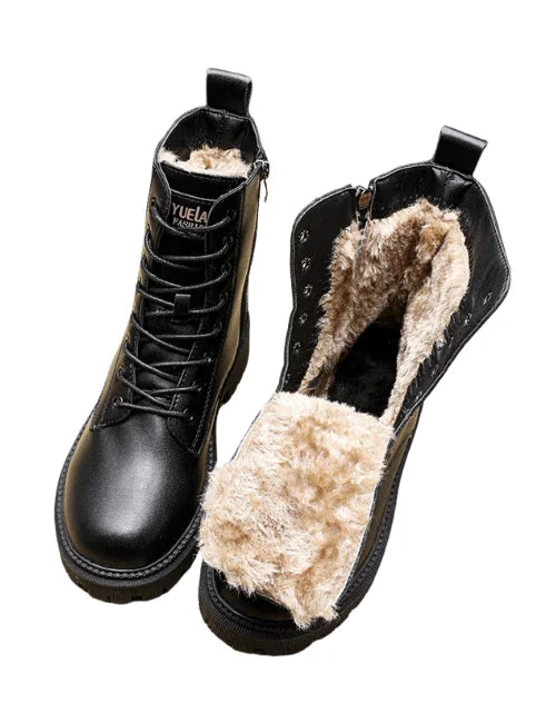 Lotte | Bottes d'hiver en cuir pour femmes